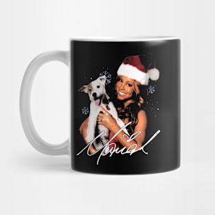 Mariah Carey Xmas With Dog Mug